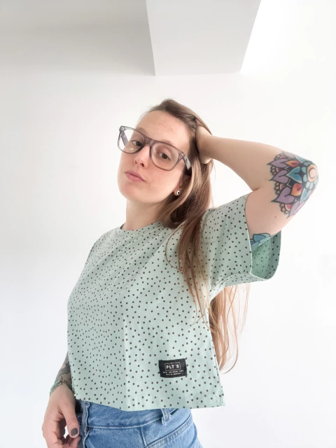 CROP SUSAN LUNAR VERDE - comprar online