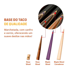 Taco de Sinuca Rosca 3/4 Ash Rei dos Tacos Special 9 mm S3C - loja online