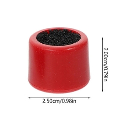 Lixador Redondo Para Sola De Taco De Sinuca Bilhar Vermelho - comprar online