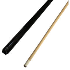 (Outlet) Taco de Sinuca Rosca 1/2 Maple Vanqs PC Preto 1,45 m