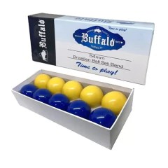 Jogo de Bolas Mata Mata Buffalo Amarelo/Azul Lisa 54 mm
