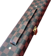 Case de Luxo Madeira para Tacos de Sinuca 3/4 Marrom Xadrez na internet