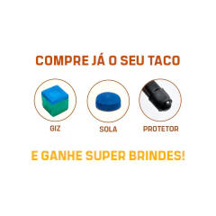 Taco de Sinuca Rosca 3/4 Ash Rei dos Tacos Special 9 mm S3C