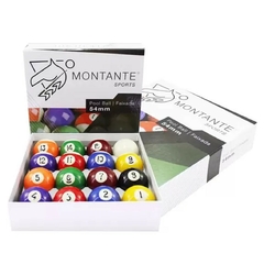 Jogo de Bolas Bilhar Pool Numeradas Faixada Montante 50 mm