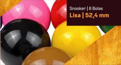Jogo 8 Bolas Sinuca Snooker Regra BR 52,4 mm Rei dos Tacos - loja online