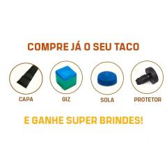 Taco Sinuca 3/4 Ash Rei Dos Tacos Classic C4A 1,45 m 10 Mm
