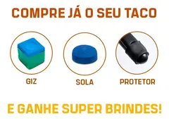 Imagem do Taco Sinuca 1/2 Ash Rei Dos Tacos Classic C2e 1,45 m 10 Mm + Case Tubular