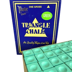 Giz Profissional para Sinuca Triangle Verde Green (dúzia) - comprar online