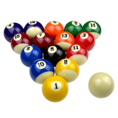 Jogo 16 Bolas Bilhar Pool Num Faixadas 50 mm - Rei dos Tacos - comprar online