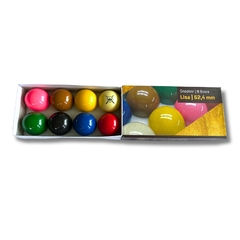 Jogo 8 Bolas Sinuca Snooker Regra BR 52,4 mm Rei dos Tacos na internet