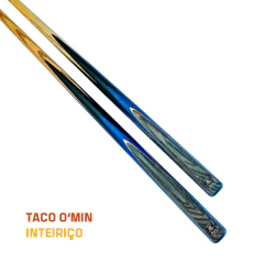 Taco de Sinuca Inteiro Ash Omin Gunman G1W 1,45 m 9.5 mm - Rei dos Tacos