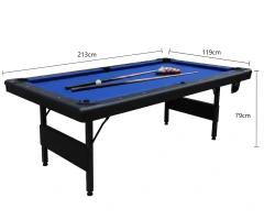 Mesa de Sinuca Bilhar Americano Pool MDF Dobrável - 2,13 m - Rei dos Tacos | Tacos de Sinuca Profissionais e Acessórios