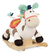 Mecedor Balancin Peluche Rodeo Rockers Pony Spotty Battat - comprar online