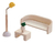 Imagen de Casa Madera Juego Portátil Infantil Con Muebles Plan Toys