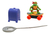 Figura Tortugas Ninja Teenage Mutant En Skate Con Accesorio