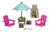 Set Juego Jardin Patio Chimenea Muñecos Li'l Woodzeez