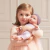 Muñeco Bebote Mediano 35 Cm Pijama Lunares Lila Lullababy en internet