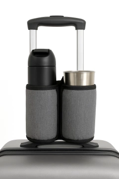 Porta Vasos Botella Objetos Valija Resistente Gris - comprar online