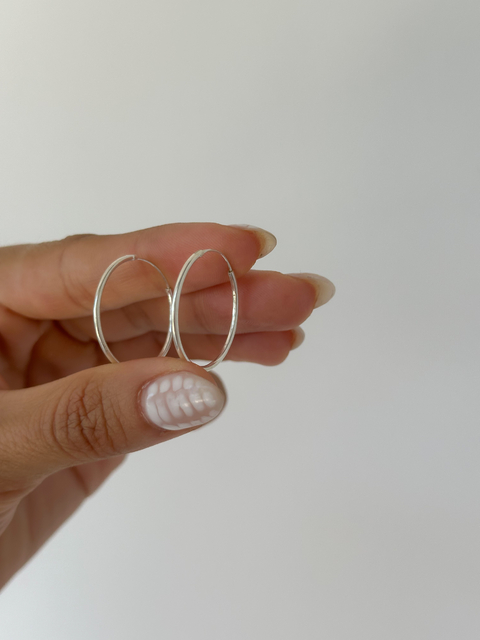 Argollas classic M(2,5 cm) (par)