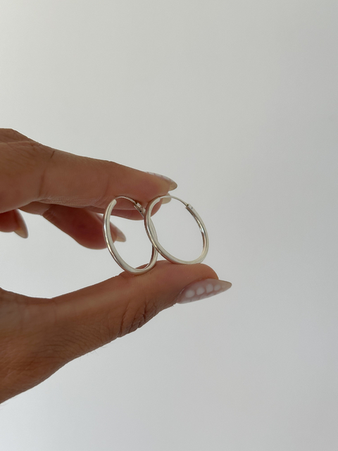 Argollas Cher L (2,5 cm- 2 mm grosor) (par)