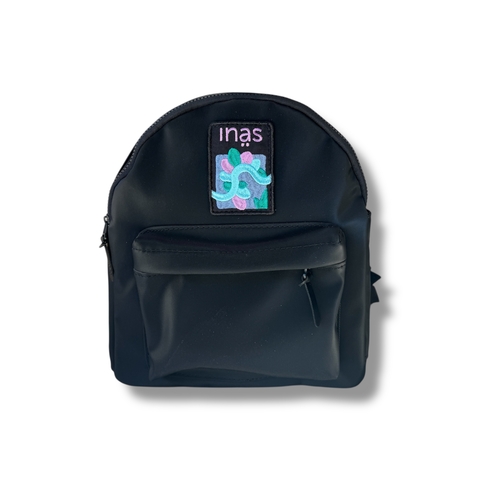 Mochila Polaroid Petit Black - Parche Blue - comprar online