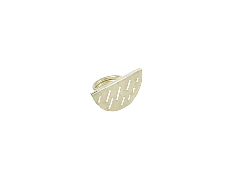 anillo plata blanco