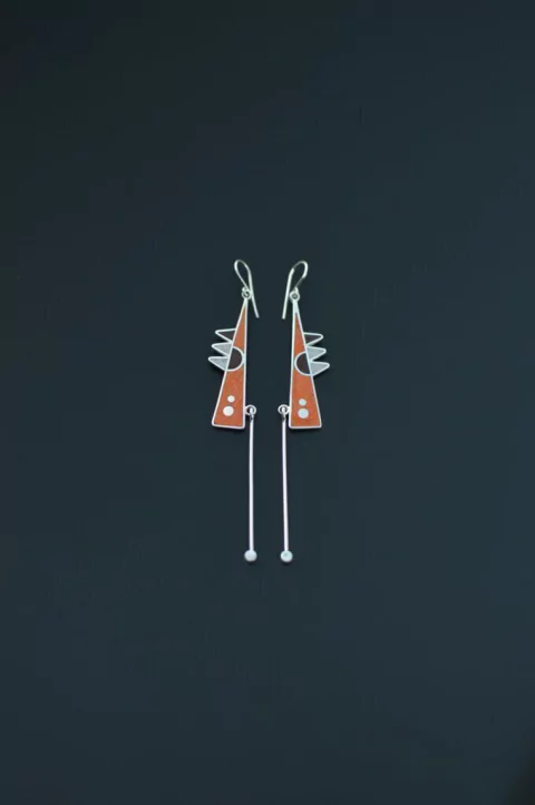 aros grandes de plata