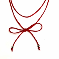 Lazo de Gamuza Rojo - DAMEBOLA ACCESORIOS