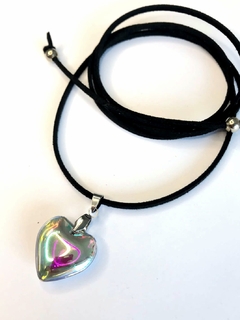 Collar Corazón Chico Tornasol - DAMEBOLA ACCESORIOS