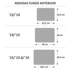 Funda Notebook Perritos Salchi - De Zorros y Mapaches