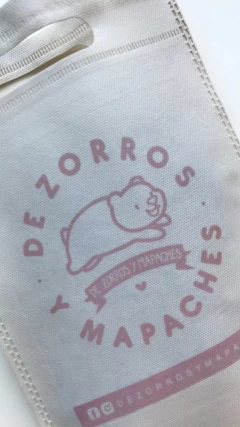 Cartuchera Neceser Sobre Pola Blanc - De Zorros y Mapaches