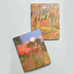 Pack 2 Libretas Grandes Otoño - De Zorros y Mapaches