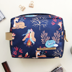 Travel Bag Neceser Grande Camping Azul con ecobolsa de regalo - De Zorros y Mapaches