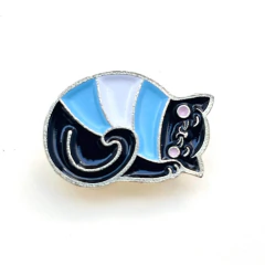Pin Gatito Michi Negro Escarapela Argentina