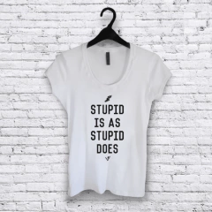 Remera entallada Momma always said #VRYDFFCLT