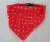 COLLAR AJUSTABLE CON BANDANA ROJO ESTRELLAS (PEQUEÑO) - comprar online