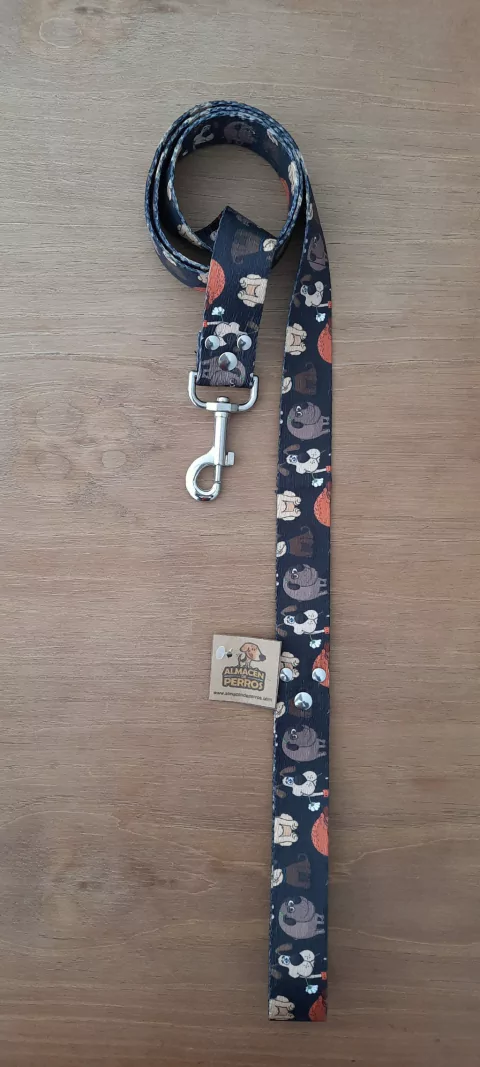 CORREA NYLON SUBLIMADO PERRITOS (3 CM DE ANCHO)