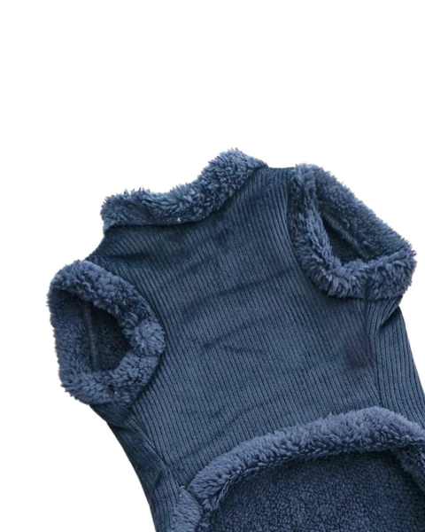 BUZO DE CORDEROY SIN MANGAS AZUL (TALLE 7) - comprar online