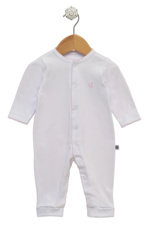 Enterito largo con puño rosa