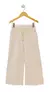 Pantalón ancho rayado lino nugat - comprar online