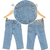 Pantalon chupin Jean celeste - Infinita Ternura