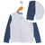 Remera combinada blanco con azul mel - comprar online