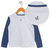 Remera combinada blanco con azul mel en internet