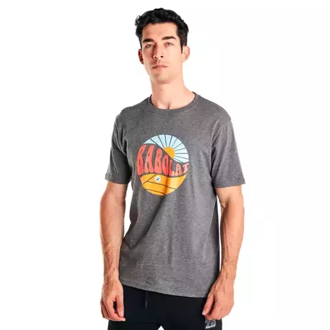 Remera Babolat Vintage Gris Oscuro Melange
