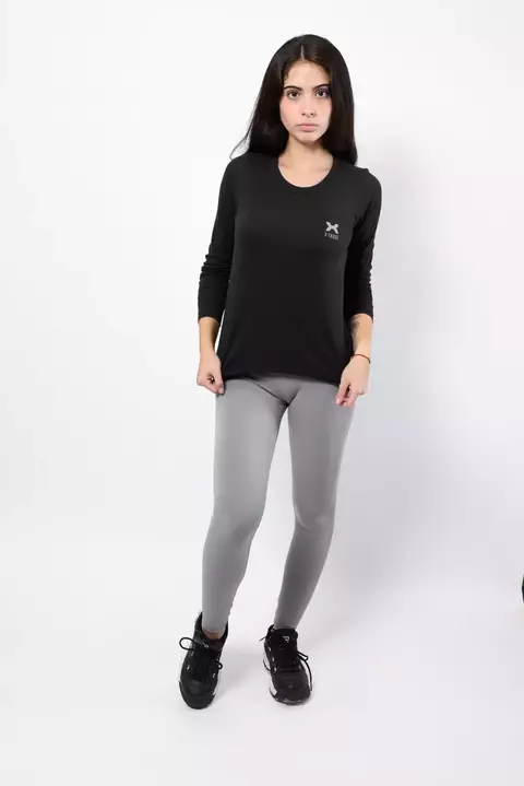 Remera Termica Manga Larga X-trust Dama Canada Negra