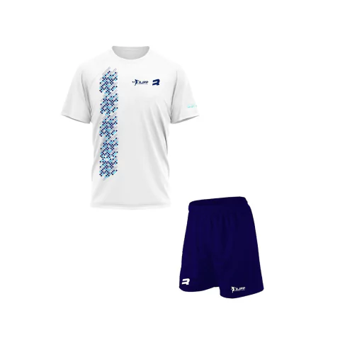 Conjunto Royal Padel AJPP Blanco Azul Paddle