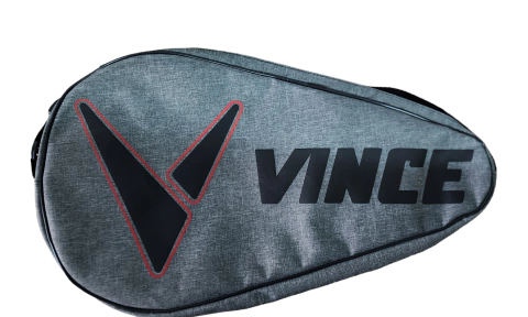 Funda Vince Padel Gris con Rojo Paddle