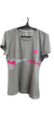 Remera Royal Padel Oficial Berlin Dama Premier MDQ Gris con Rosa Paddle