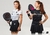 Remera Royal Padel Oficial Berlin Dama Premier MDQ Negra con Dorado Paddle - comprar online