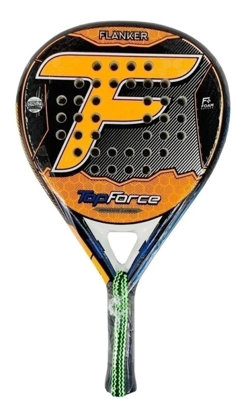 Paleta Padel Top Force Flanker Abrassive Carbon Foam Paddle
